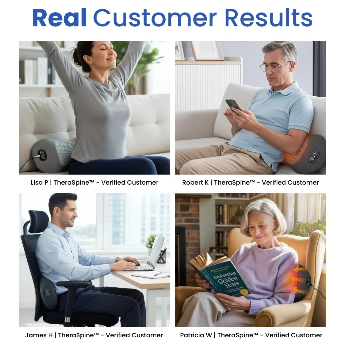 TheraSpine™ Triple Fusion Massager for Back Pain Relief