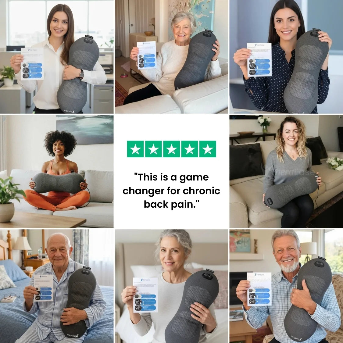 TheraSpine™ Triple Fusion Massager for Back Pain Relief