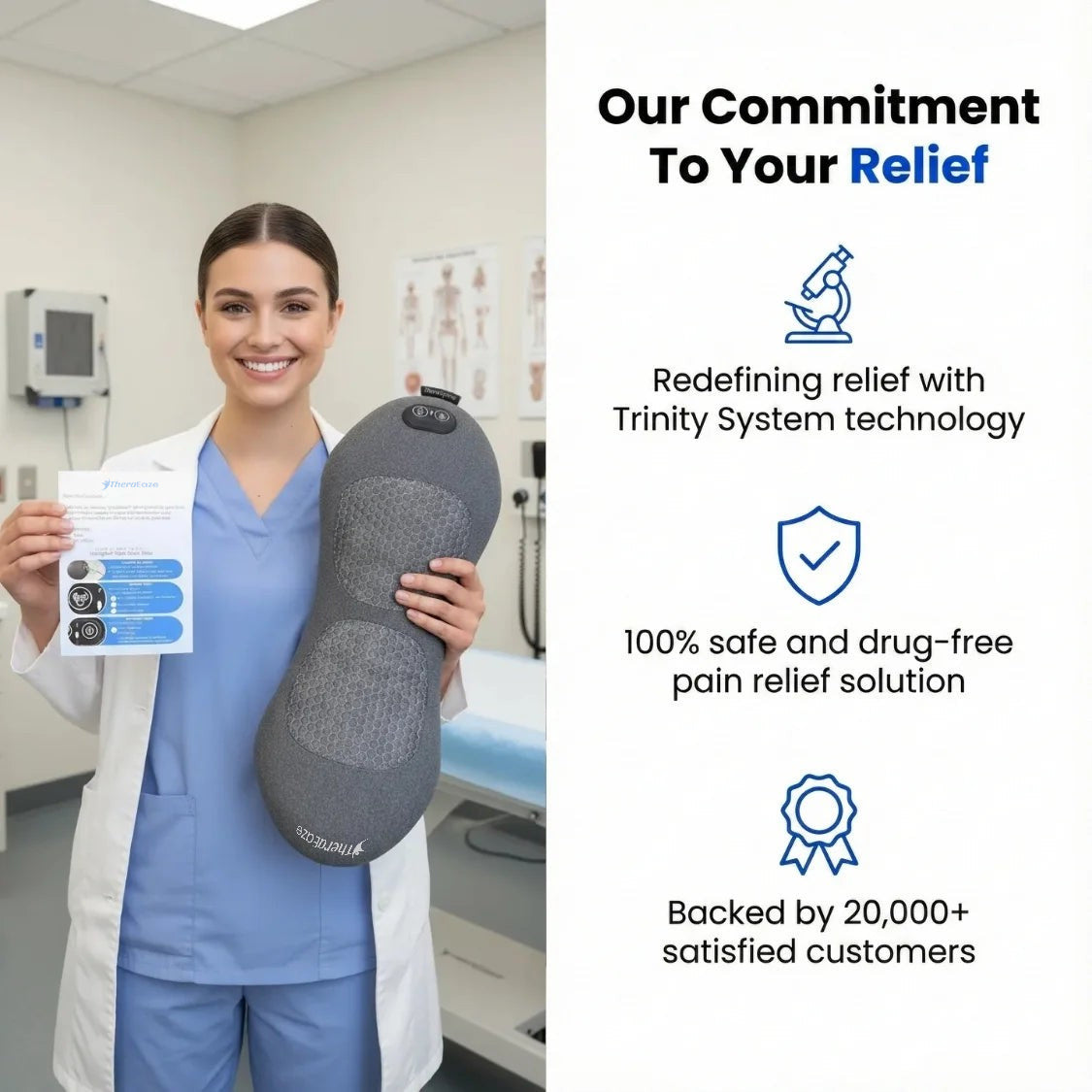 TheraSpine™ Triple Fusion Massager for Back Pain Relief
